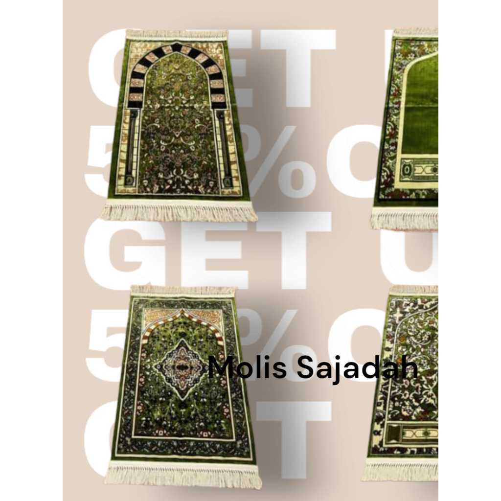 Sajadah RAUDHA Premium grade A Bulu Halus Super Tebal raudha nabawi sajadah Imam