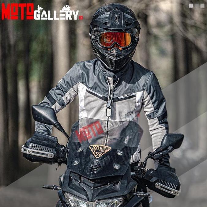 Promo Jaket Touring Breathable Protector CE Level 2 Mesh Riding Jacket Sulaite C1 Diskon