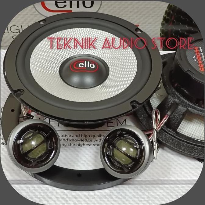 Promo Speaker Midbass Cello TG 17 plus Dome Tweeter custom 50mm Diskon