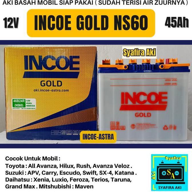aki incoe gold ns60 12v-45ah