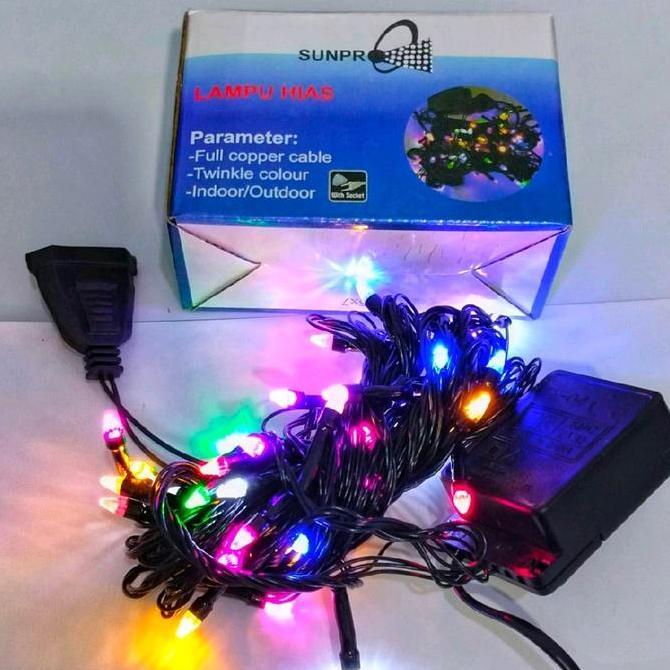 Party- Lampu Natal Led / Lampu Tumbrl Lampu Hias Kelap Kelip 10 Meter 10M