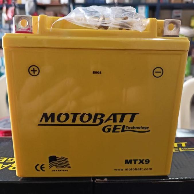 Aki Vespa/ Motobatt MTX9 / 12V9AH/ Aki Bajaj Thunder Apache/ 12N10-3B