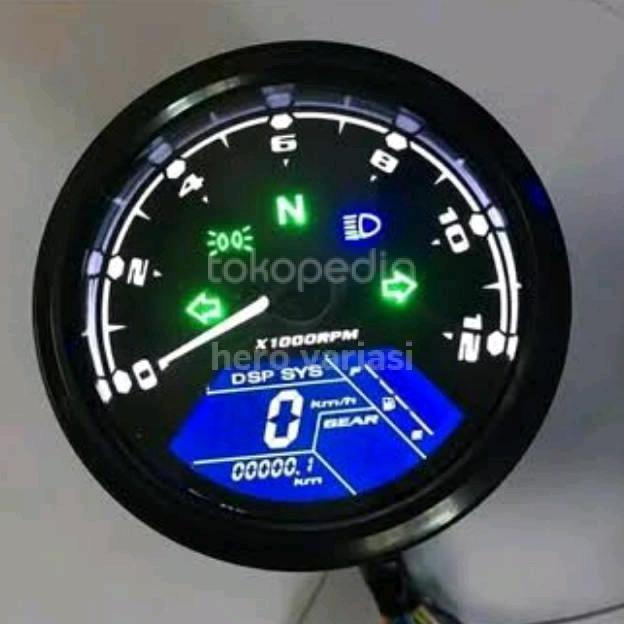 speedometer babon digital custom semua motor