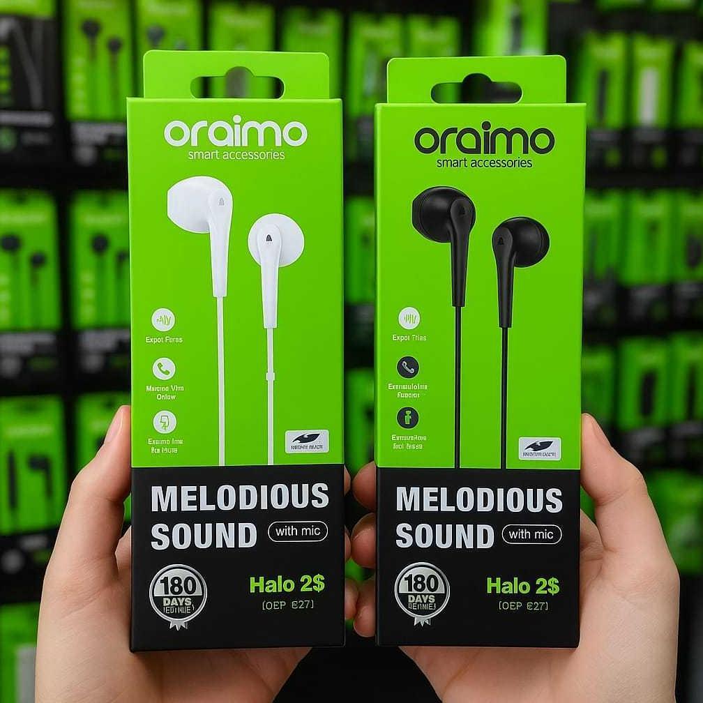 BIG SALE Headset ORAIMO Extra Bass OEP-E21 Original / Headset Hansfree Stereo Earphone Extra Bass OR