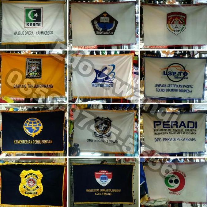 Bendera / Bendera Pataka Bendera Logo Bordir Bendera Bordir Bendera Ruangan