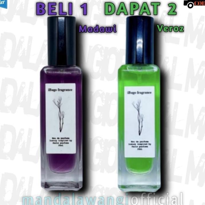 Beli 1 Dapat 2 | Ibugo Madawi Parfume Veroz Original | Eau De Perfume | Wangi Couple | For Unisex | 