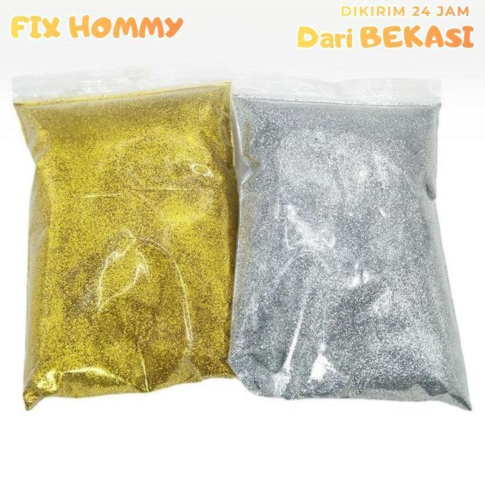 FXMY Glitter Gold 1000g Serbuk Emas Gliter Bubuk Sparkling Geliter Serbuk Glitter Bubuk Powder