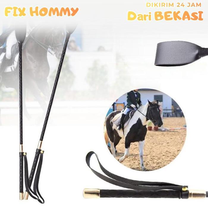 FXMY 60cm Cambuk Kuda Lightweight Pecut Kulit Pecut Kuda Lumping Pu Leather Horse Whip