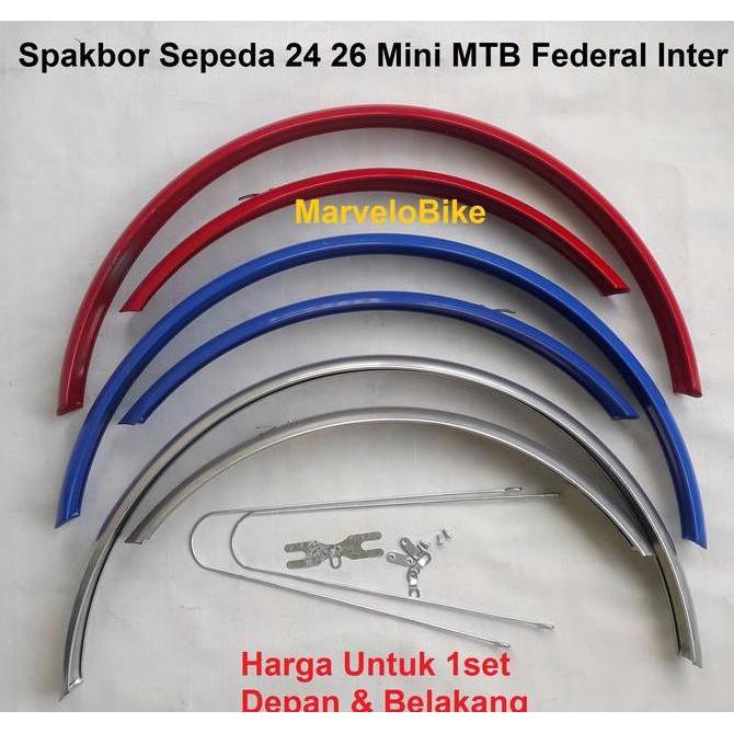 Fender Spakbor Sepeda 24 26 Mini Mtb Federal Inter Besi