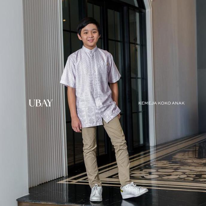 Gerai Hawa - Ubay Kemeja Anak Motif Baju Koko Lebaran Premium - Jordan Edition