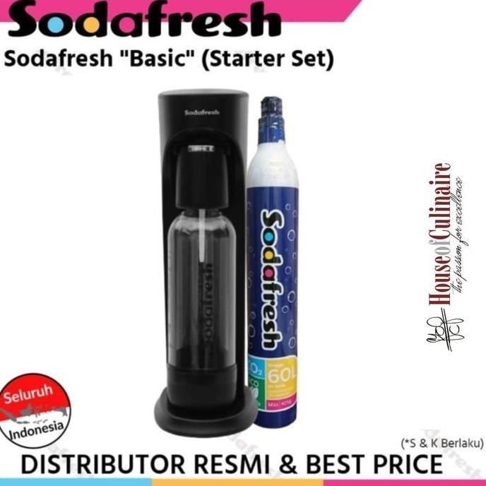 Soda Fresh Soda Maker - Starter Set - Black DrinkMate Style