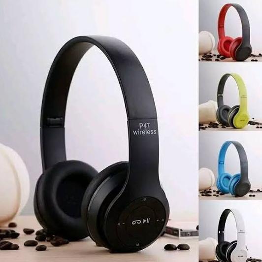 Original Bop Headphone Bluetooth Gaming Headset Wireless Pro Bass P47 Colorful