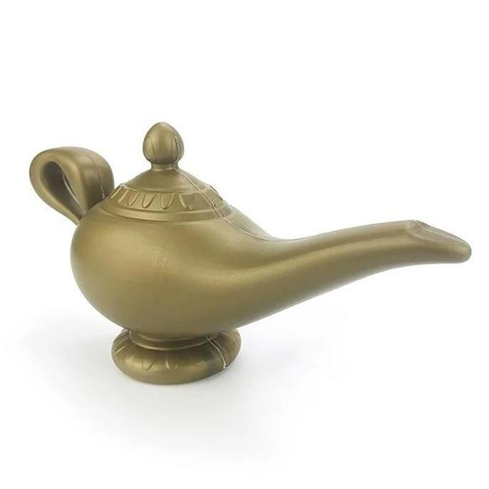 HERBONE Lampu Ajaib Aladdin Dekorasi Hollow Lampu Jin Untuk Cosplay Property Hadiah Unik