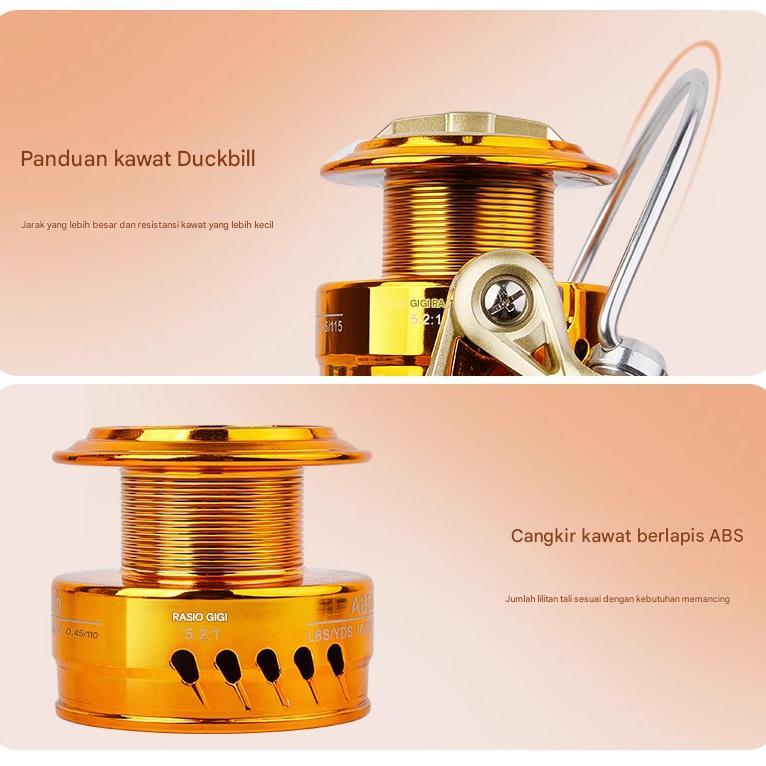 HOT PRODUCT Reel Yumoshi Aluminium Spool 12BB EF 1000-7000 Cod/YUMOSHI REELSKING EF3000 EF SERIES SP