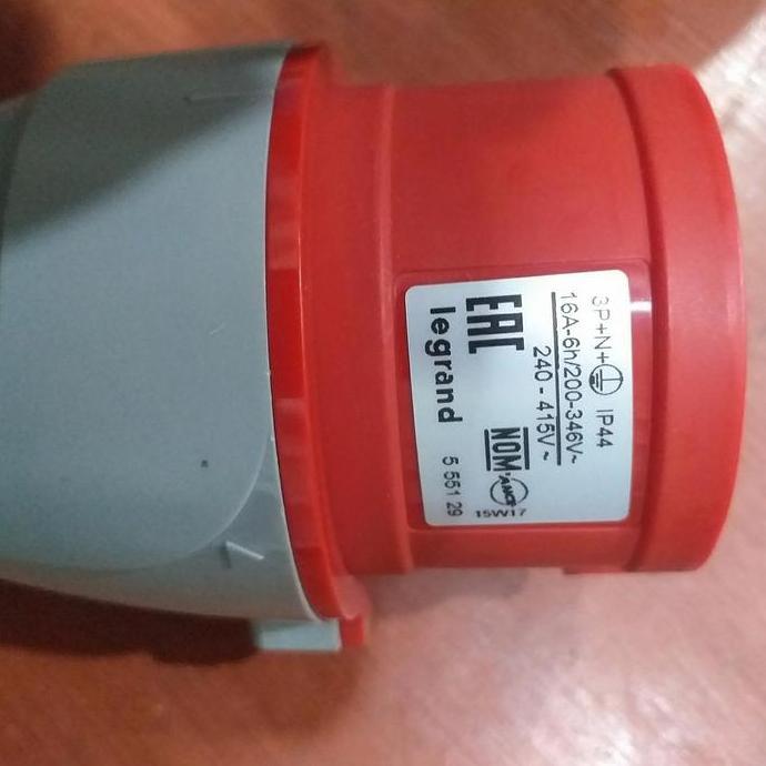 socket legrand 3phase 5pin 16a type 555129