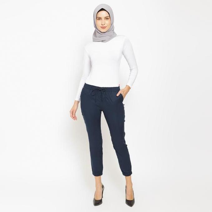 Flamoush Teonna Navy Pants Wanita Jogger