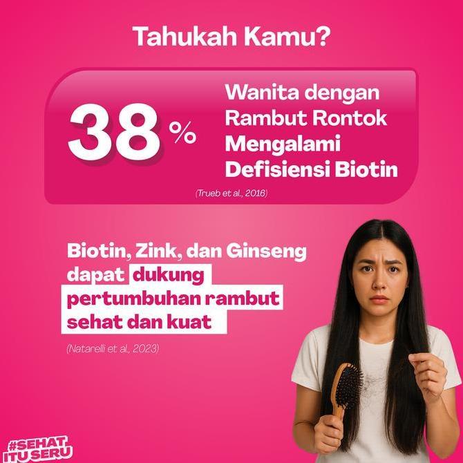 Fit- Youvit Beauti+ 30 Hari Gummy Dengan Ginseng, Biotin & Vitamin E