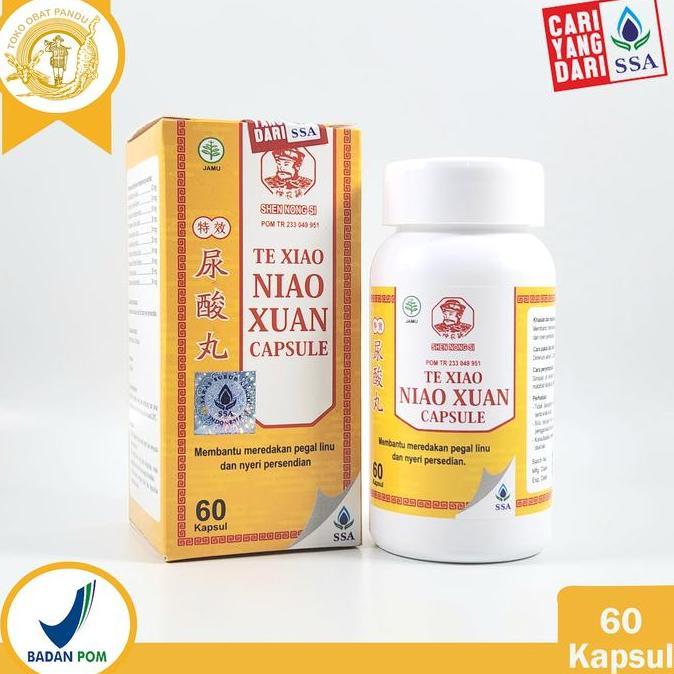 Te Xiao Niao Xuan Wan Capsule (60 Kapsul) / Asam / Nyeri Persendian / Pegal Linu