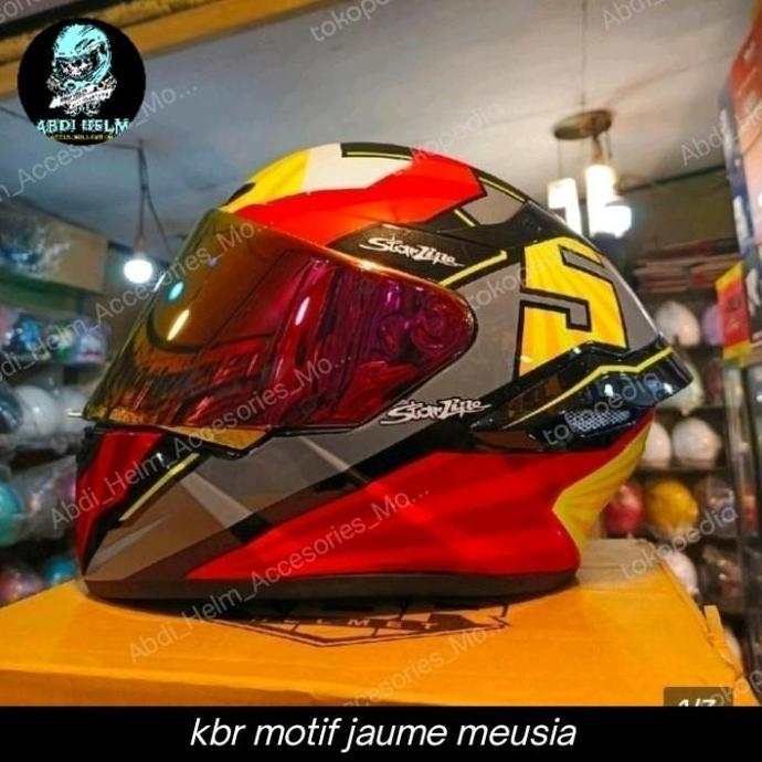 Comet- Helm Full Face Kbr Ttc New Motif | Helm Full Face Motorcycle