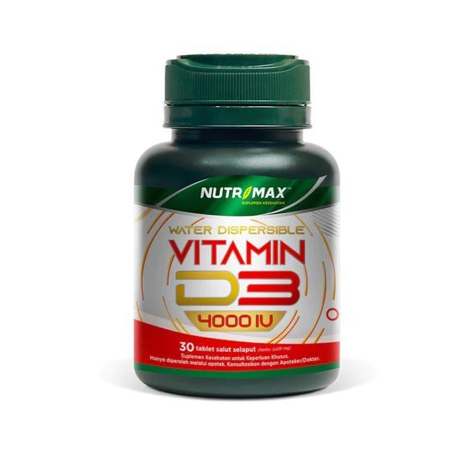 Fit- Nutrimax Vitamin D3 4000 Iu - Isi 30 Tablet - Memenuhi Kebutuhan Vitamin D Dengan Cepat