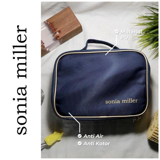 Sonia Miller Makeup Pouch rectangular solid simple organizer
