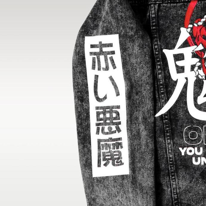 Colzon- Papago - Jaket Jeans - Jaket Denim Pria - Oni Evil