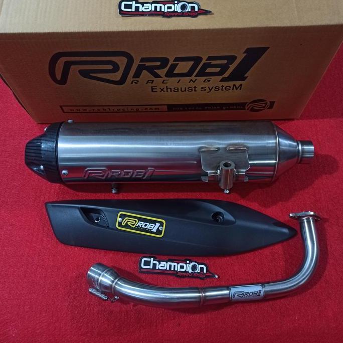 Knalpot Standar Racing Stainless ROB1 Vario 125 Vario 150 Old Lama