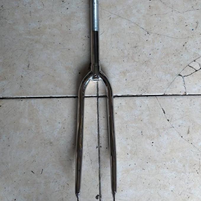 Promo fork sepeda 700 700c fixie balap roadbike crome chrome taiwan Diskon