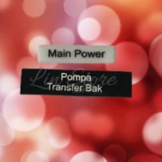 NAME PLATE PANEL TAG CONTROL LISTRIK CUSTOM LABEL NAMEPLATE ACRYLIC MD27