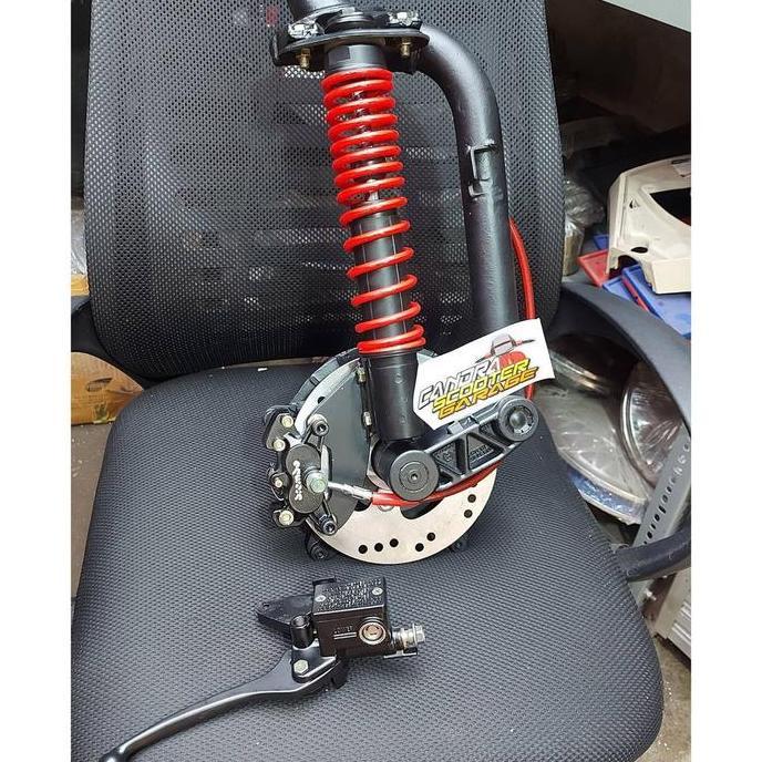 cakram set vespa ring 10 + fork excel , bisa untuk SUPER,SPRINT,PX,PS