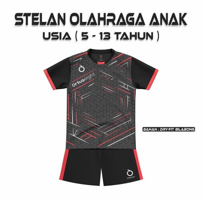 DI42 - Kaos bola anak/ baju olahraga anal laki laki/perempuan