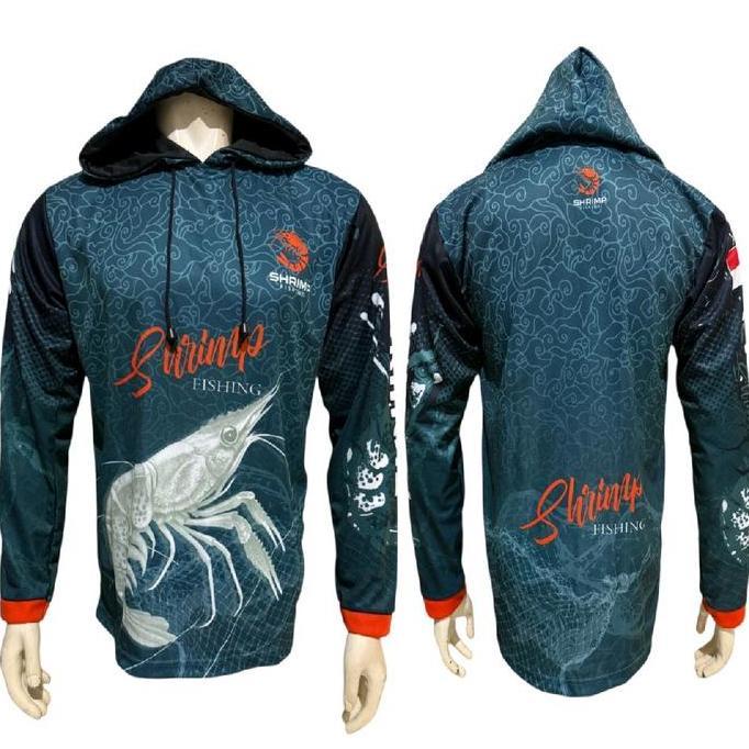 DS124 - JERSEY FISHING UDANG/JERSEY KUPLUK MANCING/SHRIMP FISHING/MANCING MANIA/UDANG/ OLAHRAGA/SPOR
