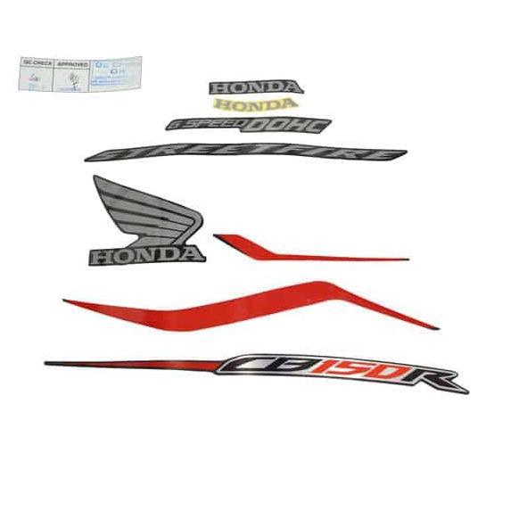 STICKER BODY KANAN (STRIPE SET R) GUNPOWDER BLACK CB150 STREETFIRE K15M ORIGINAL