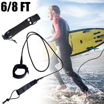 6/8Ft Leash Surfing Tali Pengikat Papan Surfing Leash Surfboard Surfing Leg Rope Untuk Papan Selanca