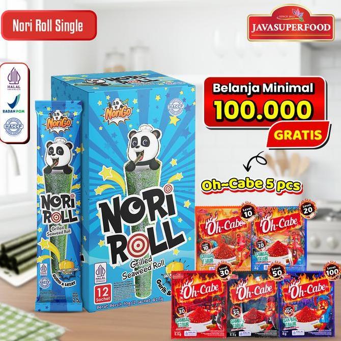 Snack Nori Roll Grilled Seaweed Roll / Snack Rumput Laut 2.5g