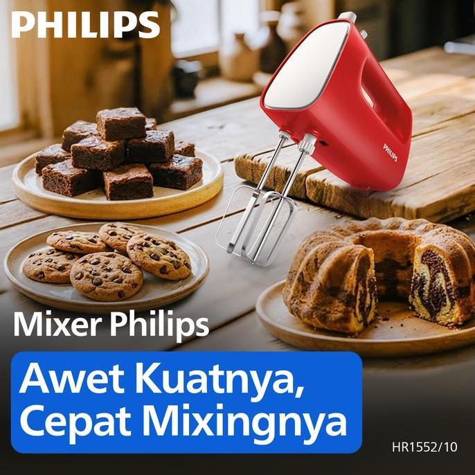 PROMO TERBARU Philips Mixer (Hand Mixer) - HR1552 - 170 Watt , Mixer Philips Chopper Mixer