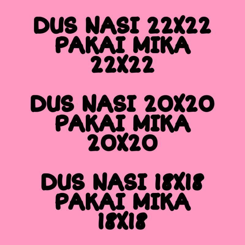 Dus Nasi 18X18 / Kotak Nasi 18X18 / R8 Batik 310 Ak
