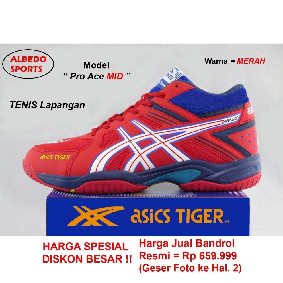 PROMO TERBARU [DISKON OBRAL] SEPATU TENIS TENNIS ASICS TIGER MODEL PR.ACE MID ORIGINAL PADEL