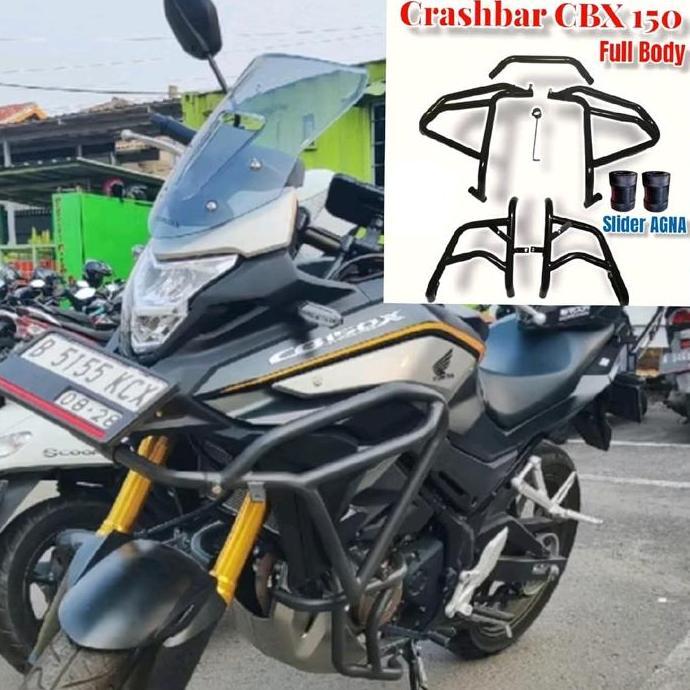 Tubular Honda Cb150X Aksesoris Cb150X Pelindung Body Motor Crashbar Cb 150Rx Plus Baut Motorcycle Be