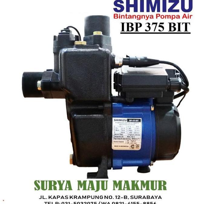 Pompa Air Booster Shimizu Inverter Booster Pump Ibp 375 Bit Ibp375 Terbaru 