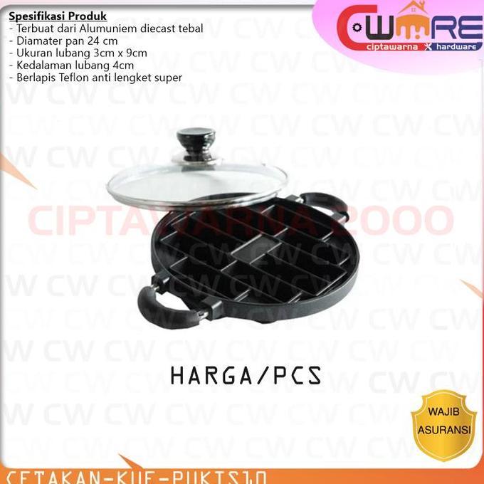 PROMO TERBARU Cetakan kue pukis 10 lubang alat masak dapur kitchen pastry baking set