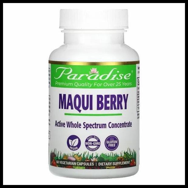 Promo Paradise Herbs Maqui Berry 60 Vegetarian Capsules
