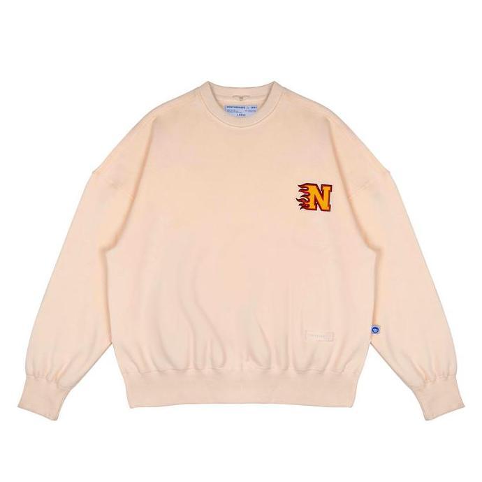 Northernape - Crewneck Oversize FireEyeBall Cream