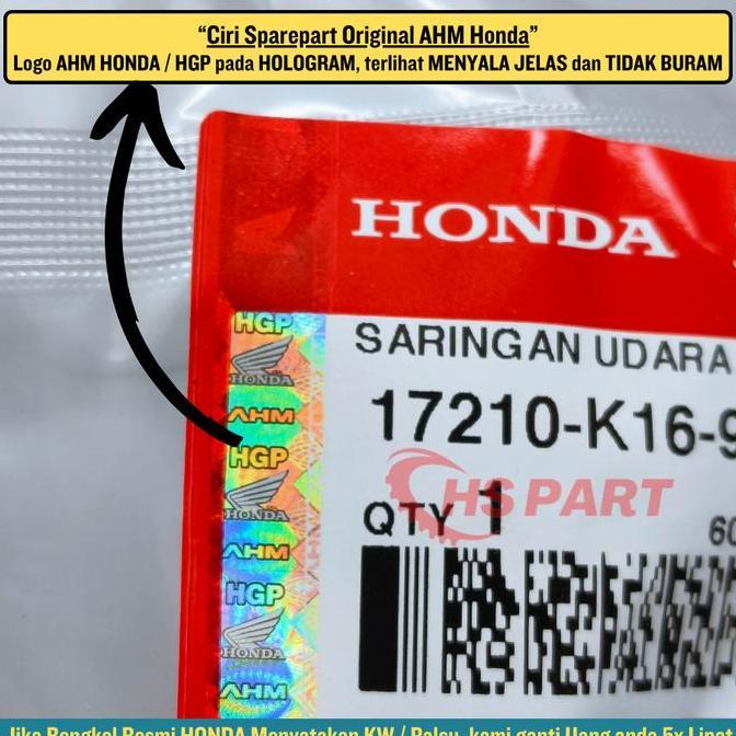 Saringan Udara Filter Udara Beat Fi Original , Filter Udara Beat Esp K44 Original , Filter Udara Bea