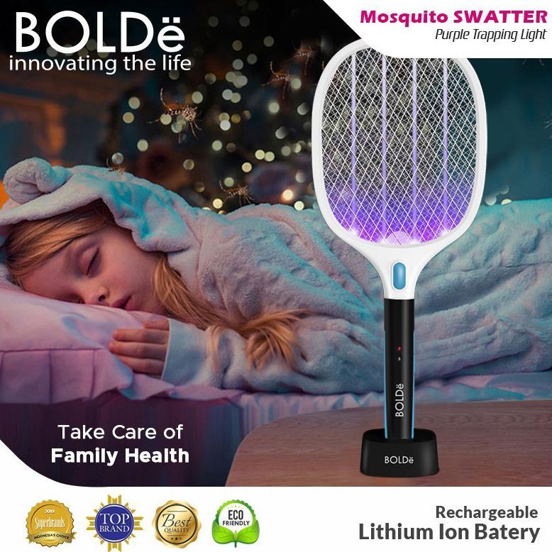 KUALITAS SUPER BOLDe Raket Nyamuk / Super Swatter