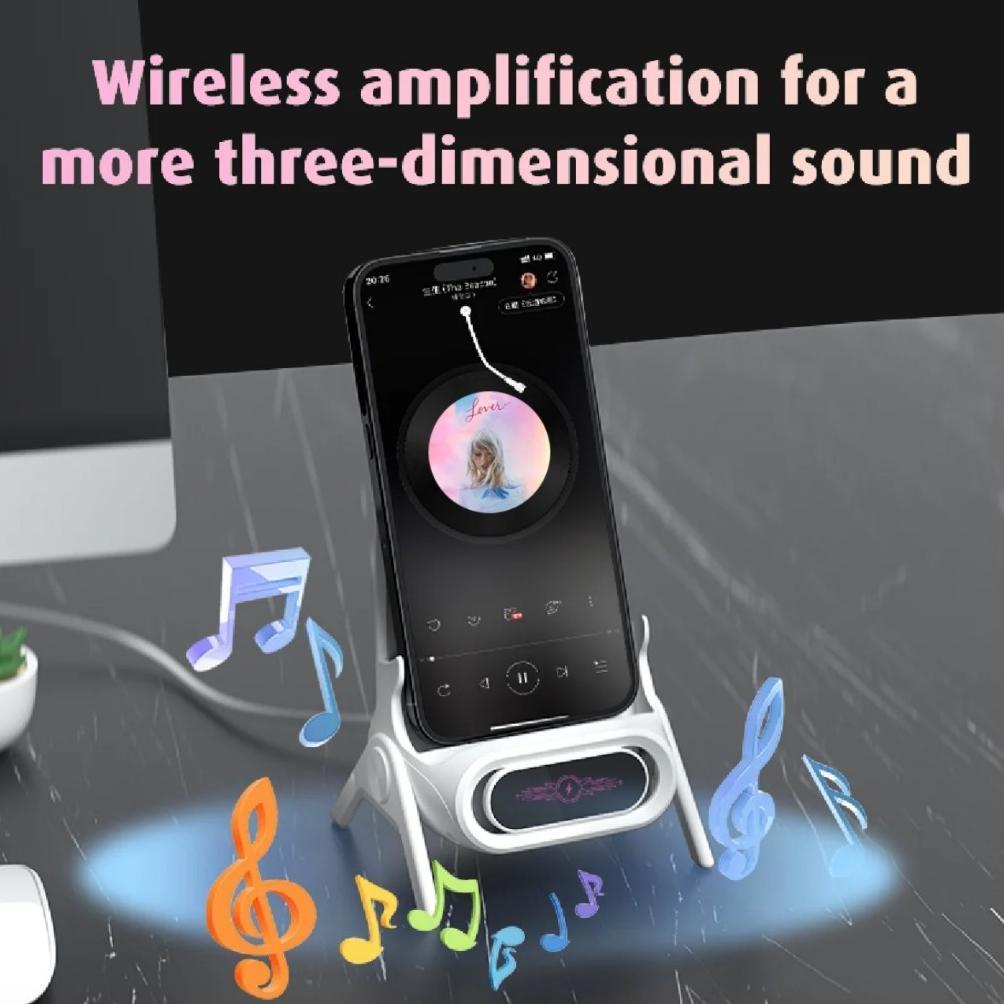 CUCI GUDANG Holder Charger Wireless Dudukan Fast Charging Magnetic 15W Stand Dock Docking Smartphone