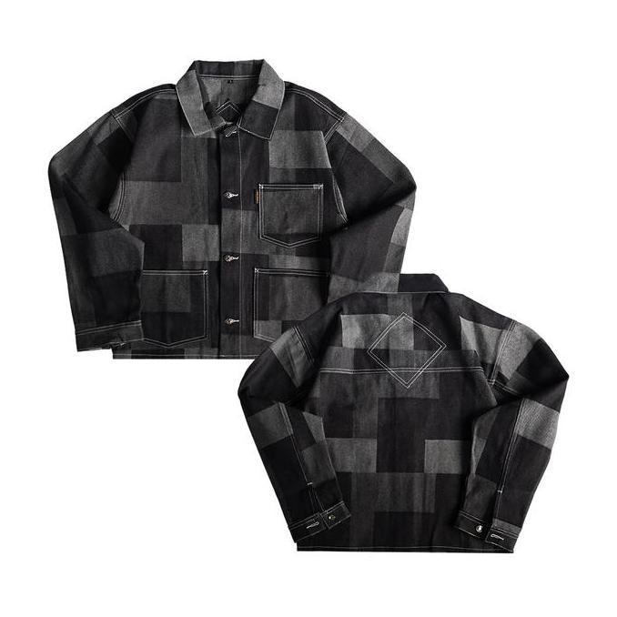 Jacket Boxy Crop Fit Mondrian 10 oz Cultural Denim Distro New Edition Denim