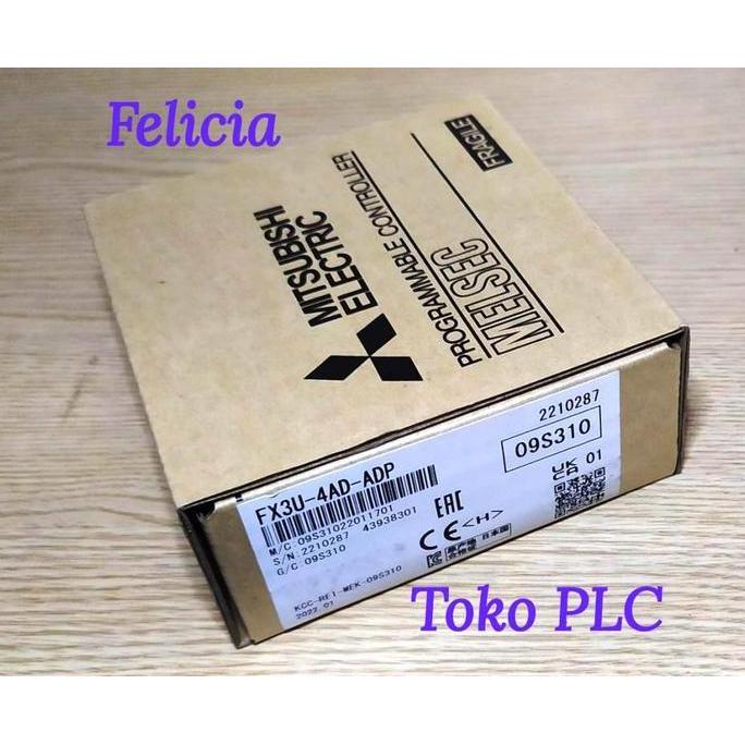 Fx3U-4Ad-Adp Plc Mitsubishi Fx3U4Adadp Fx3U 4Ad Adp Analog Input Module Fx3U-4Ad Adp Terbaru 