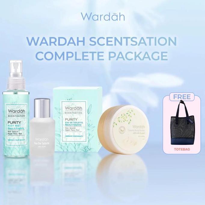 NEW [BUY 3 GET 4] Wardah Scentsation Eau de Toilette, Body Mist & Body Butter FREE Totebag Mesh | Wa