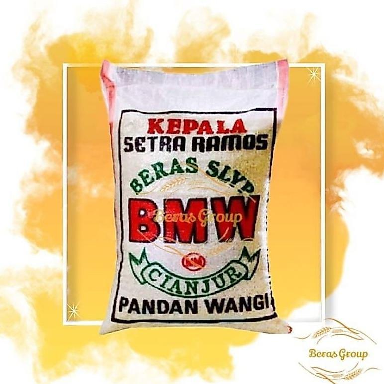 Terlarisstok Beras Cianjur Cap Bmw 20Kg - Beras Bmw 20Kg
